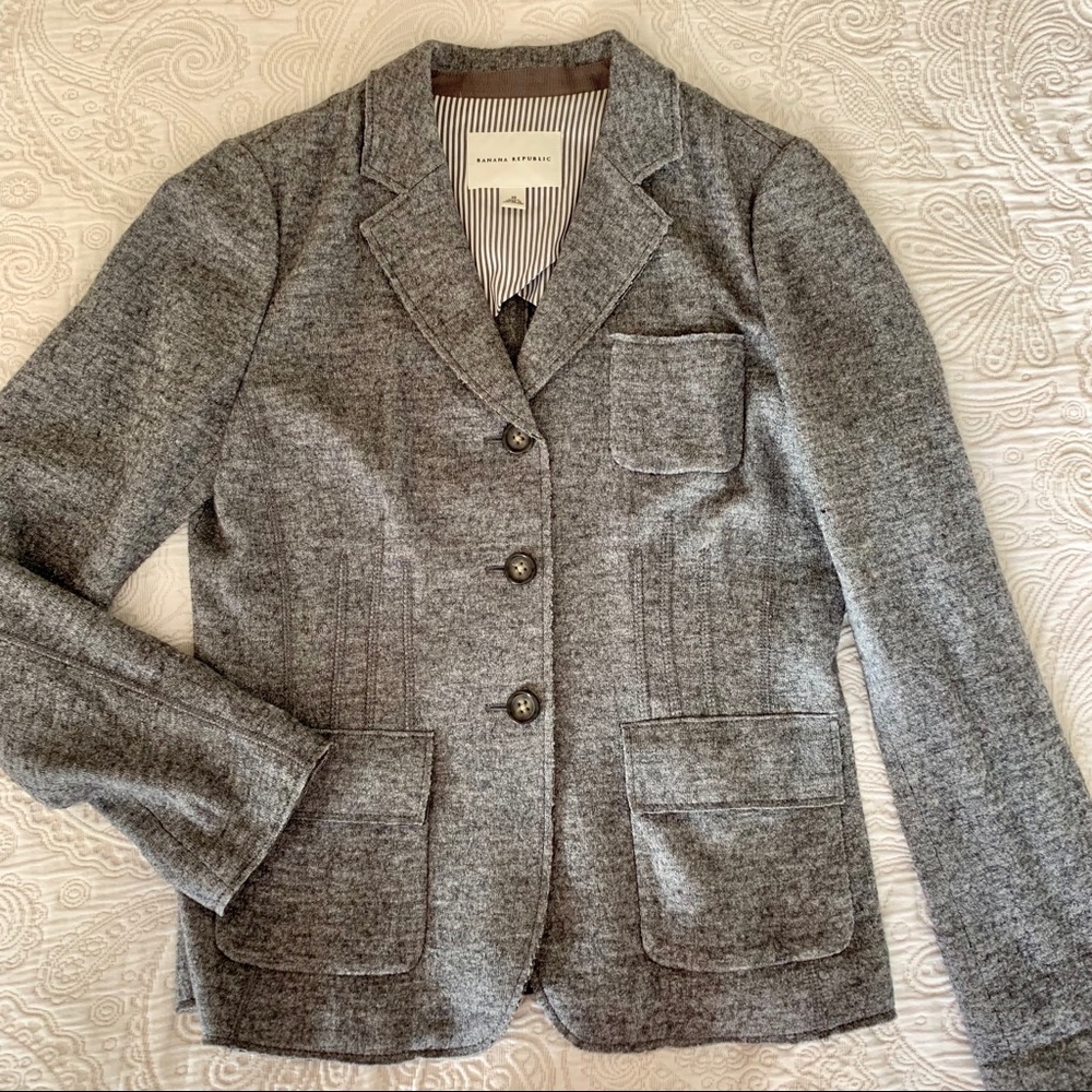 Banana Republic gray blazer, size 10